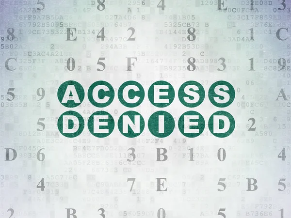 Security concept: Access Denied on Digital Data Paper background — Stock Photo, Image