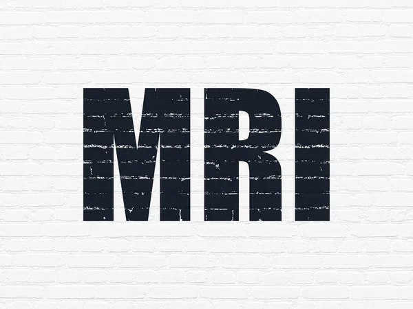 医学概念︰ mri 检查在背景墙上 — 图库照片