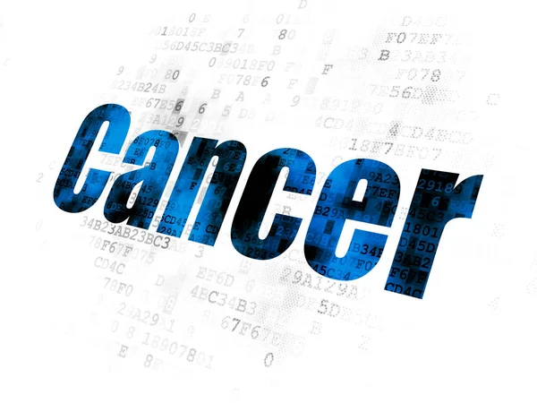 Concept de santé : Cancer sur fond numérique — Photo