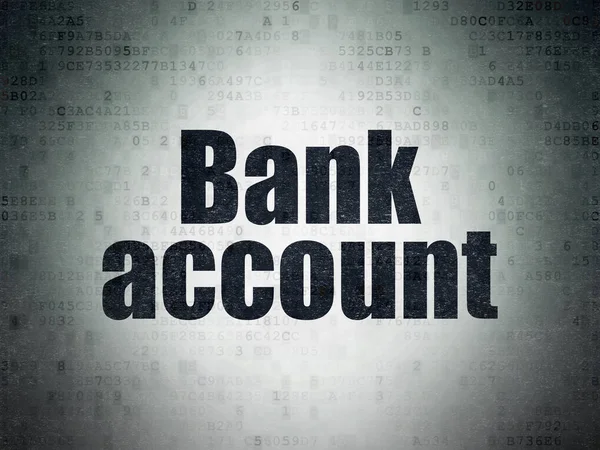 Währungskonzept: Bankkonto auf digitalem Datenpapier — Stockfoto
