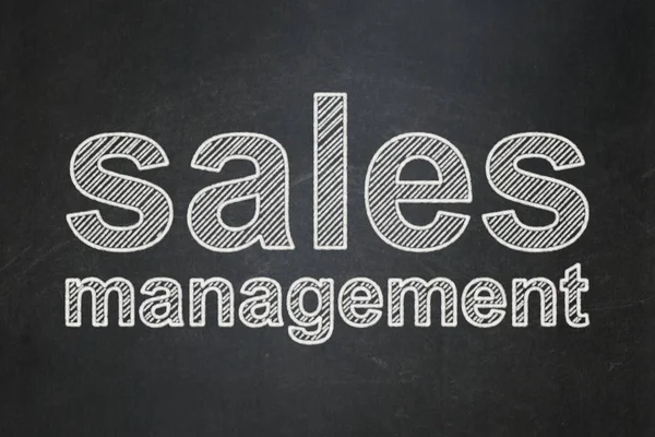 Reclame concept: Sales Management op schoolbord achtergrond — Stockfoto