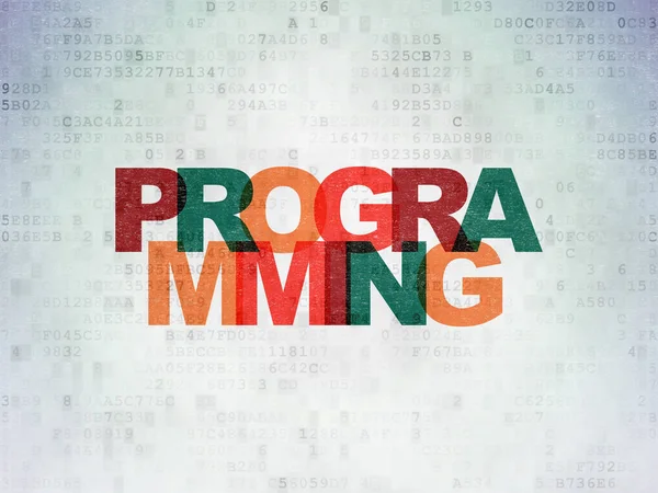 Programming concept: Programming on Digital Data Paper background