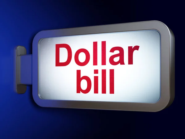 Money concept: Dollar Bill on billboard background