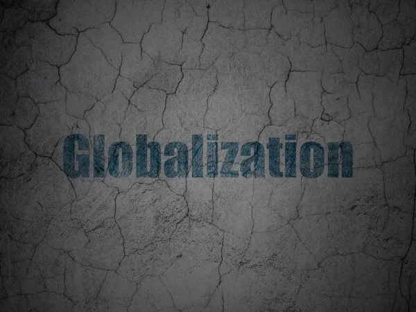 Finance koncept: globalisering på grunge vägg bakgrund — Stockfoto