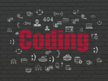 Yazılım kavramı: duvar arka planda kodlama