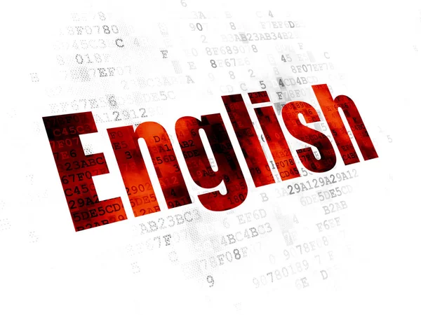 Bildungskonzept: Englisch auf digitalem Hintergrund — Stockfoto