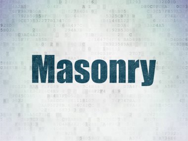 İnşa kavramı: dijital veri kağıt arka plan duvar