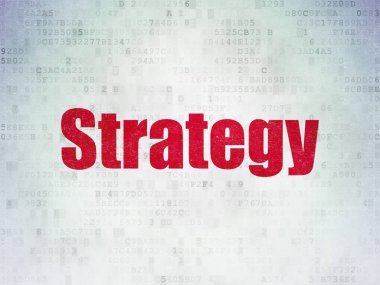 İş kavramı: dijital veri kağıt arka plan stratejisi