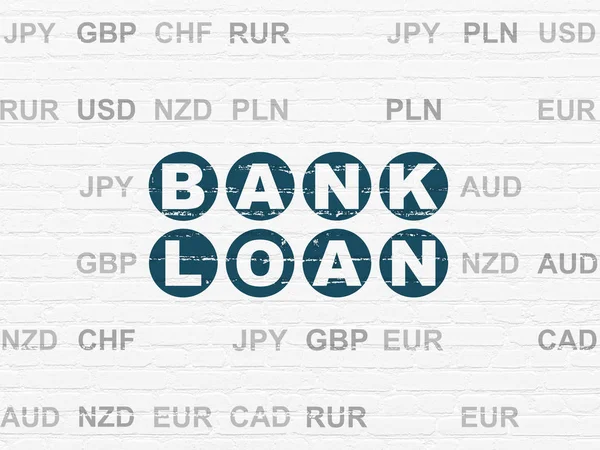 Banking concept: Bank Loan on wall background — Stock Photo, Image