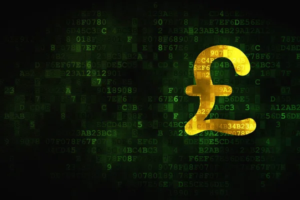 Currency concept: Pound on digital background — Stock Photo, Image