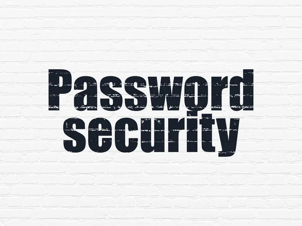 Security concept: Password Security on wall background — Stock Photo, Image