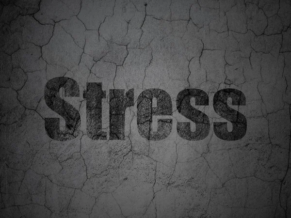 Medizinkonzept: Stress auf Grunge-Wand-Hintergrund — Stockfoto