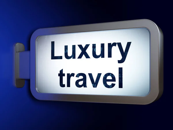 Travel concept: Luxury Travel on billboard background — Stock Photo, Image