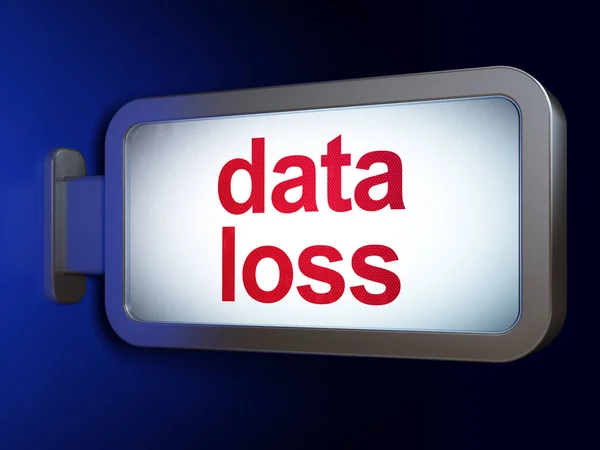 Concetto di informazione: perdita di dati su sfondo cartellone — Foto Stock