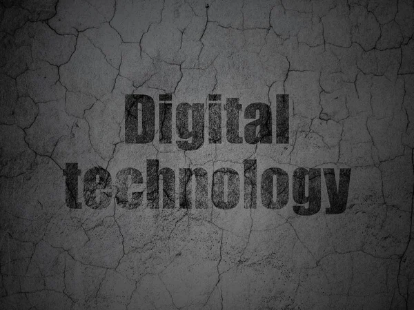 Data concept: Digital Technology on grunge wall background — Stock Photo, Image