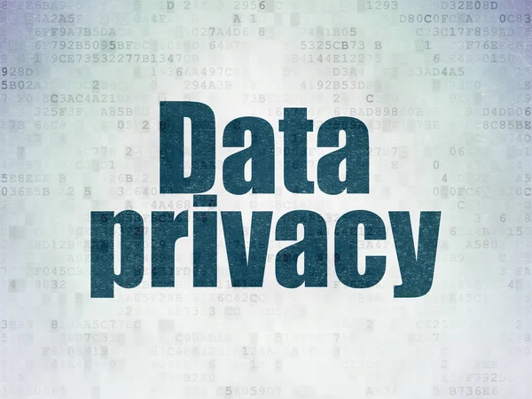 Safety concept: Data Privacy on Digital Data Paper background