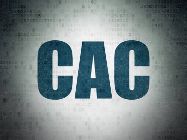 Borsa endeksler kavramı: Cac dijital veri kağıt arka plan üzerinde
