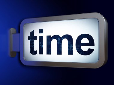 zaman kavramı: billboard arka planda zaman