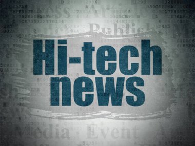 Haber kavramı: dijital veri kağıt arka plan Hi-tech haberleri
