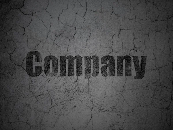 Концепция бизнеса: Компания на фоне гранж-стен — стоковое фото