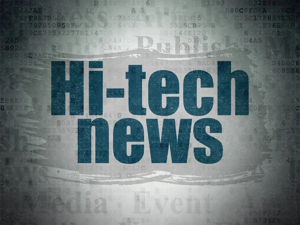 News concept: Hi-tech News on Digital Data Paper background