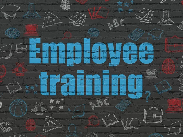 Education concept: Employee Training on wall background — Stock Photo, Image