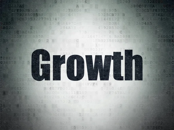 Concetto di finanza: crescita sullo sfondo della carta digitale — Foto Stock