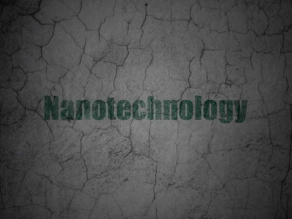 Conceito de ciência: Nanotecnologia no fundo da parede grunge — Fotografia de Stock