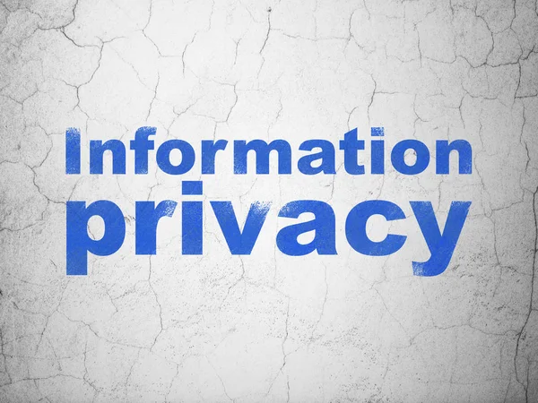 Concetto di sicurezza: informazioni Privacy sullo sfondo della parete — Foto Stock