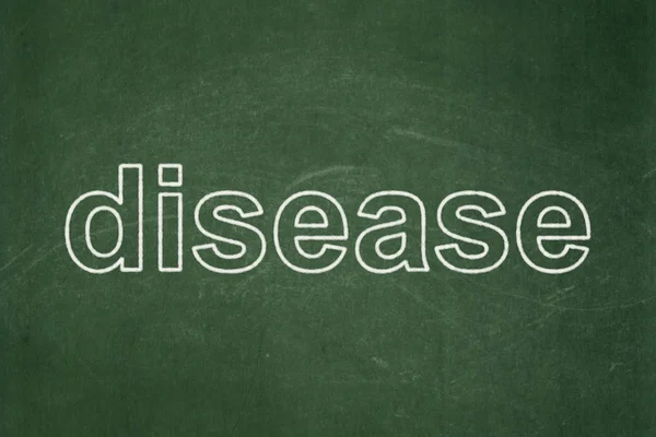 Koncepcja zdrowia: choroby na tle tablica — Zdjęcie stockowe