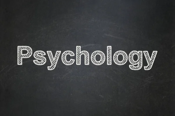 Health concept: Psychology on chalkboard background — Stock Photo, Image