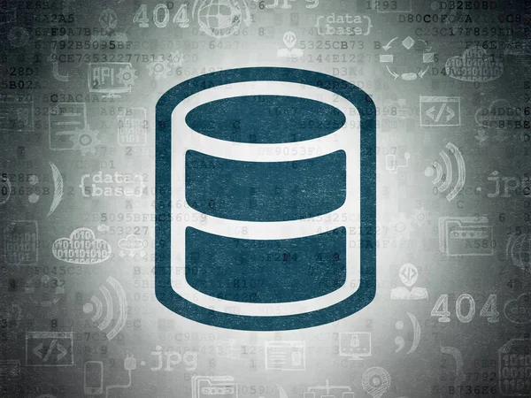 Datenbankkonzept: Datenbank auf digitalem Datenpapier Hintergrund — Stockfoto