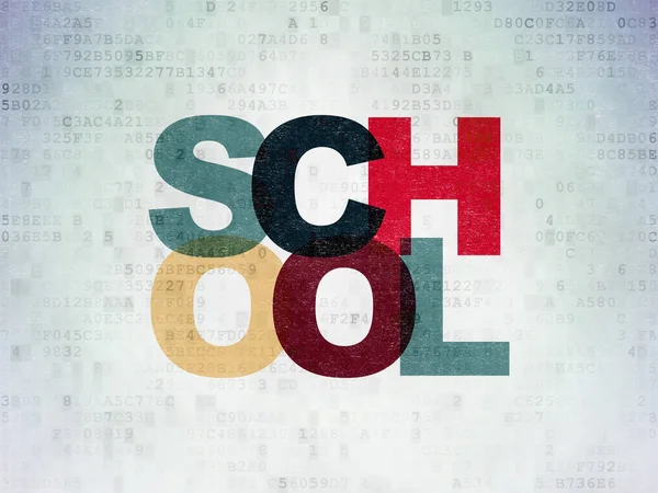 Concepto de educación: Escuela de Datos Digitales —  Fotos de Stock