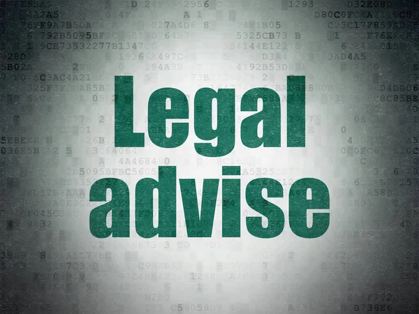 Law concept: Legal Advise on Digital Data Paper background — Stock Photo, Image