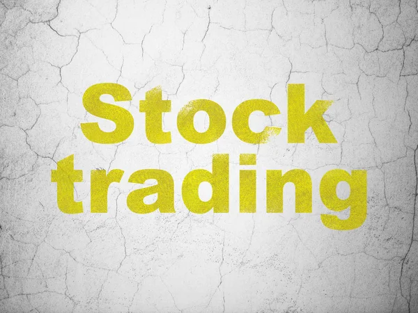 Financiën concept: aandelenhandel op muur achtergrond — Stockfoto
