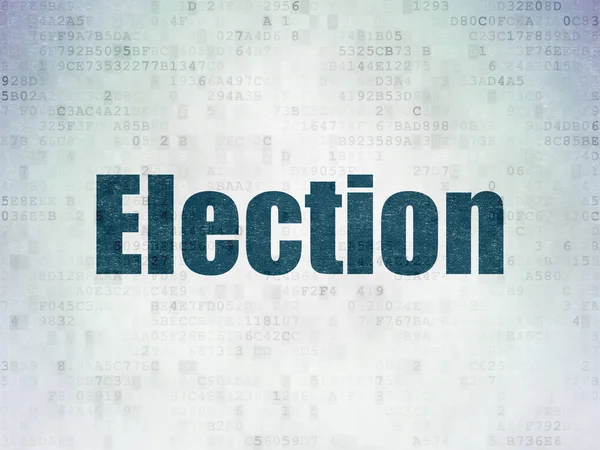 Politics concept: Election on Digital Data Paper background