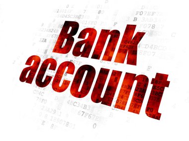 Para birimi kavramı: dijital arka plan banka hesabı