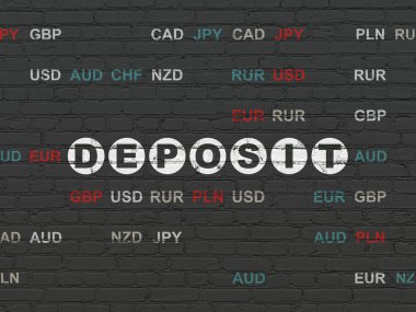 Para kavramı: duvar arka plan mevduat