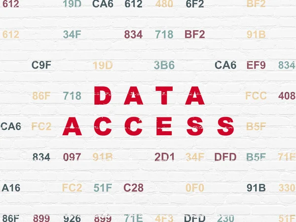 Data concept: Data Access on wall background — Stock Photo, Image