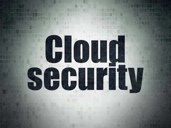 Conceito de privacidade: Segurança na nuvem em plano de fundo de papel de dados digitais — Fotografia de Stock