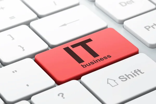 Concetto aziendale: IT Business su sfondo tastiera del computer — Foto Stock