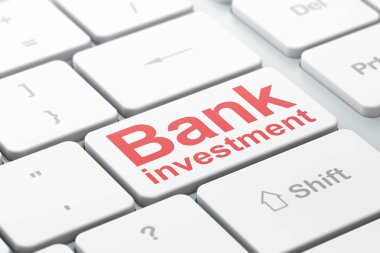 Para kavramı: bilgisayar klavye arka plan banka yatırım