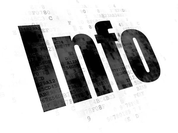 Informatie concept: info over digitale achtergrond — Stockfoto