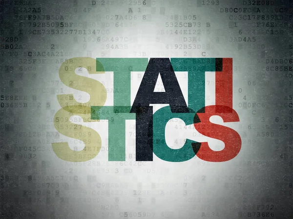 Finance concept: Statistics on Digital Data Paper background