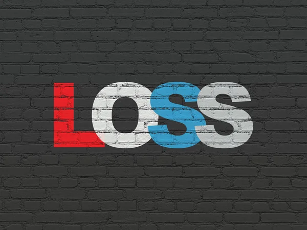 Ekonomi kavramı: kayıp duvar arka plan olarak