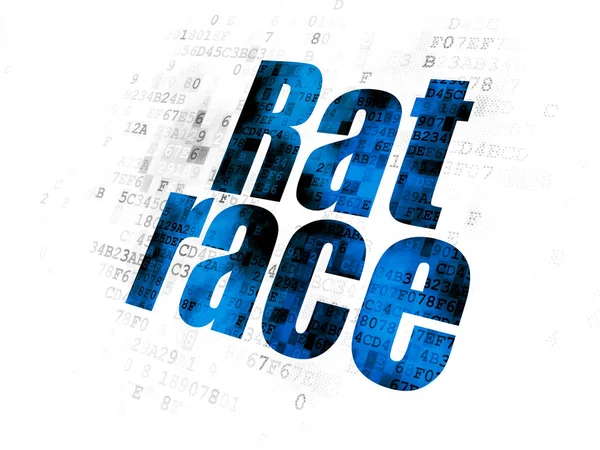 Political concept: Rat Race on Digital background — Stock Photo, Image