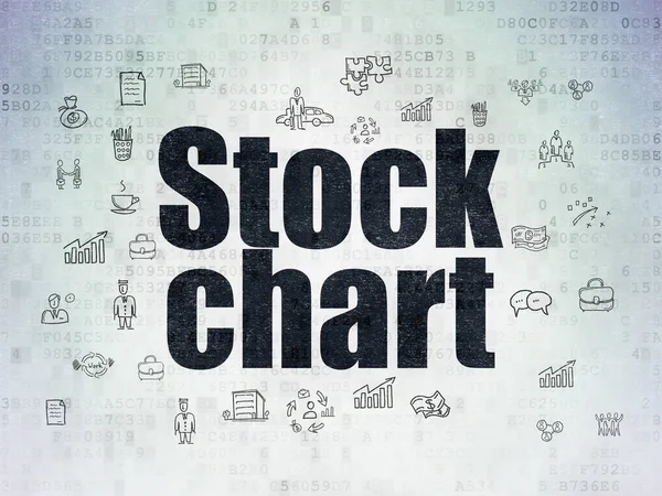 经营理念 ︰ 股票图表数字数据纸张背景上 — 图库照片
