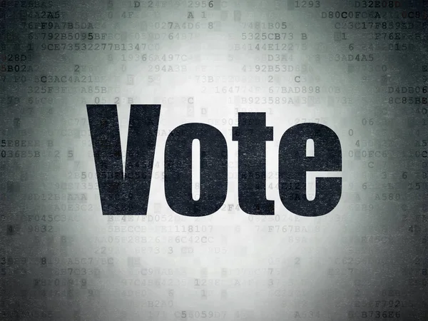 Politics concept: Vote on Digital Data Paper background