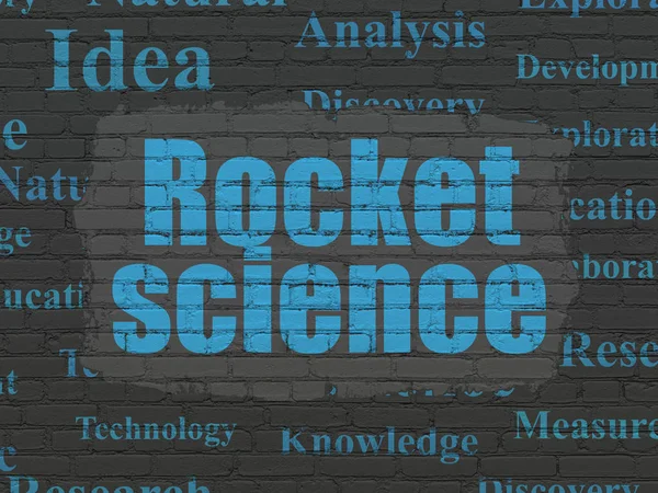 Concepto científico: Rocket Science en el fondo de la pared —  Fotos de Stock