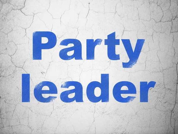 Political concept: Party Leader on wall background